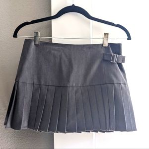 Grey Pleated Skirt